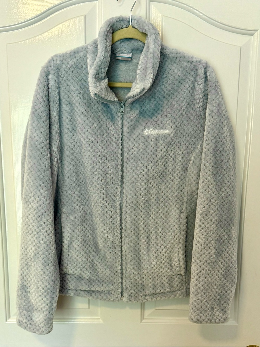 Columbia Light blue Plush Fleece Full-Zip Jacket